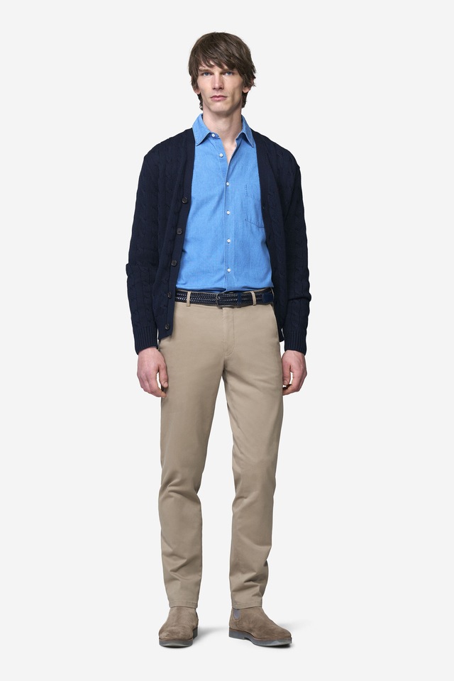MEYER Chinos »Bonn 2-8555« in Pima-Satin