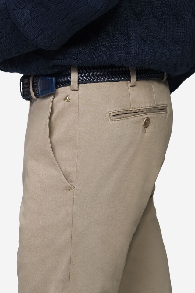 MEYER Chinos »Bonn 2-8555« in Pima-Satin
