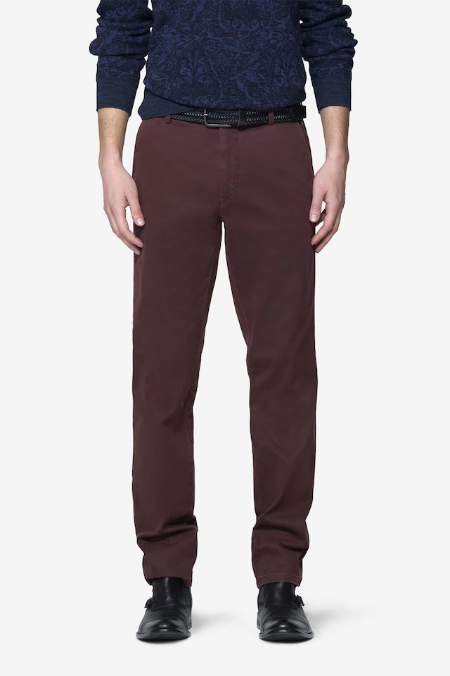MEYER Chinos »Bonn 2-8555« in Pima-Satin