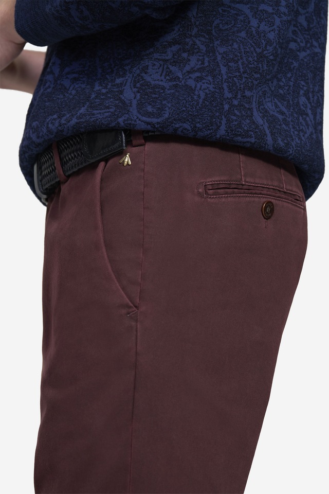 MEYER Chinos »Bonn 2-8555« in Pima-Satin