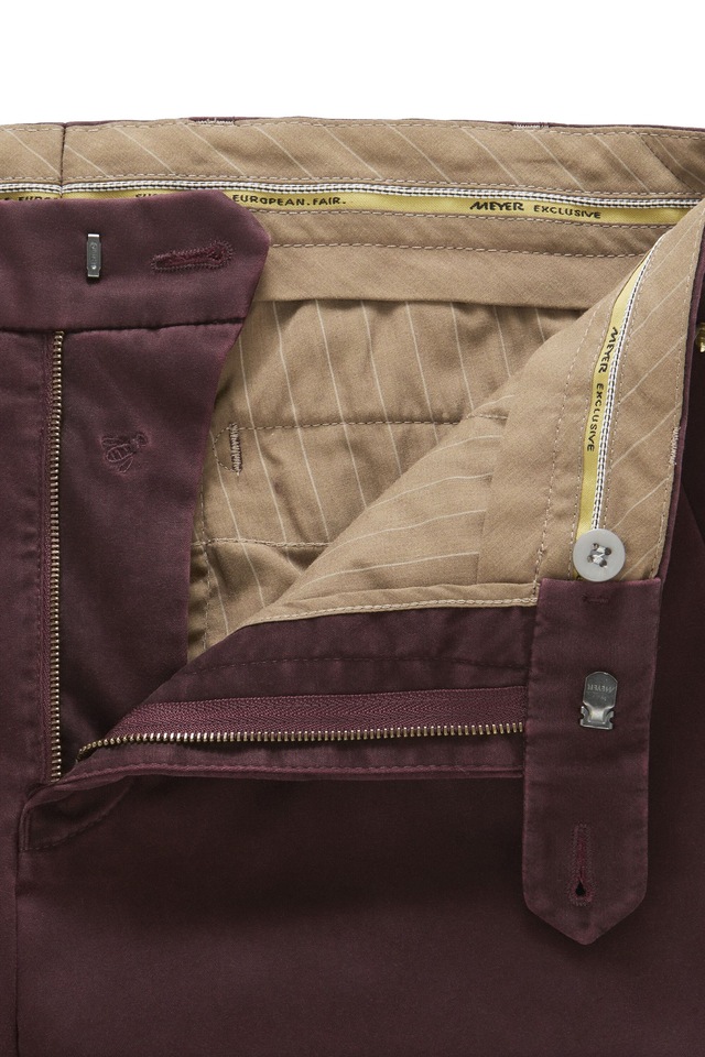 MEYER Chinos »Bonn 2-8555« in Pima-Satin