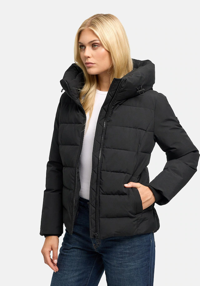Marikoo Winterjacke »Akiliaa« mit Kapuze Warme Winterjacke mit Kapuze und taillierter Passform