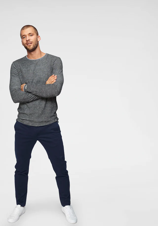 Jack & Jones »JPSTMARCO mit schmalem Bein und pflegeleichtem Stoff« washed, modisch, schmal, Baumwollmischung