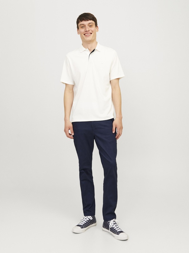 Jack & Jones »JPSTMARCO mit schmalem Bein und pflegeleichtem Stoff« washed, modisch, schmal, Baumwollmischung
