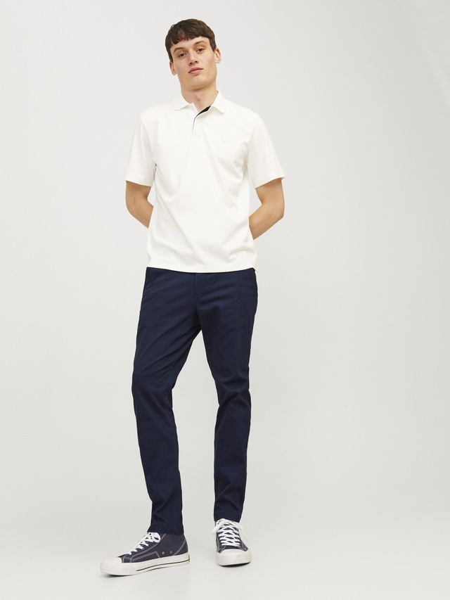 Jack & Jones »JPSTMARCO mit schmalem Bein und pflegeleichtem Stoff« washed, modisch, schmal, Baumwollmischung