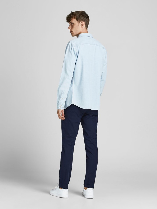Jack & Jones »JPSTMARCO mit schmalem Bein und pflegeleichtem Stoff« washed, modisch, schmal, Baumwollmischung