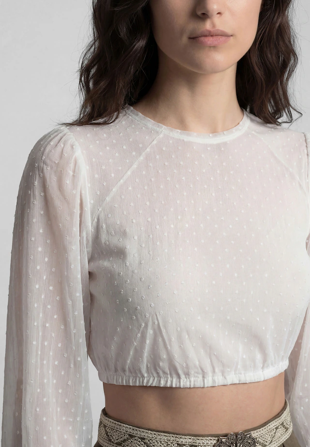 Spieth & Wensky Dirndlbluse »Spieth & Wensky 100% Polyester Kaktus« mit 3/4-Ärmeln