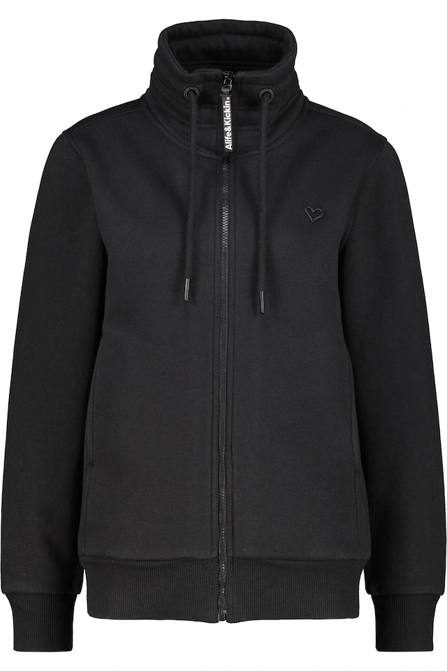 Alife & Kickin Sweatjacke »Damen LisbethAK A Sweatjacke, Jacke« kurze Zip-Jacke mit Stehkragen und Kordelzug im Streetwear-Look