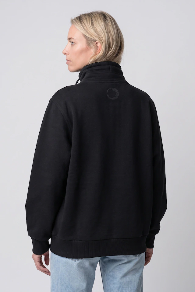 Alife & Kickin Sweatjacke »Damen LisbethAK A Sweatjacke, Jacke« kurze Zip-Jacke mit Stehkragen und Kordelzug im Streetwear-Look
