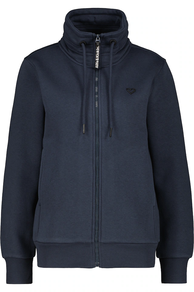 Alife & Kickin Sweatjacke »Damen LisbethAK A Sweatjacke, Jacke« kurze Zip-Jacke mit Stehkragen und Kordelzug im Streetwear-Look