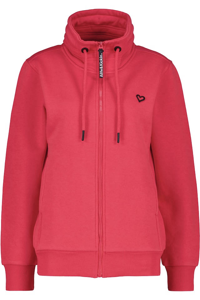 Alife & Kickin Sweatjacke »Damen LisbethAK A Sweatjacke, Jacke« kurze Zip-Jacke mit Stehkragen und Kordelzug im Streetwear-Look