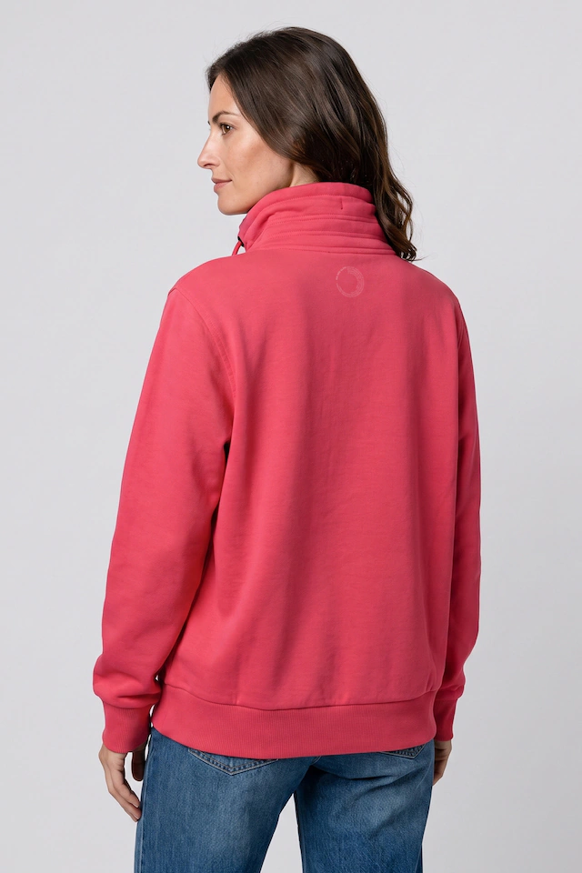 Alife & Kickin Sweatjacke »Damen LisbethAK A Sweatjacke, Jacke« kurze Zip-Jacke mit Stehkragen und Kordelzug im Streetwear-Look