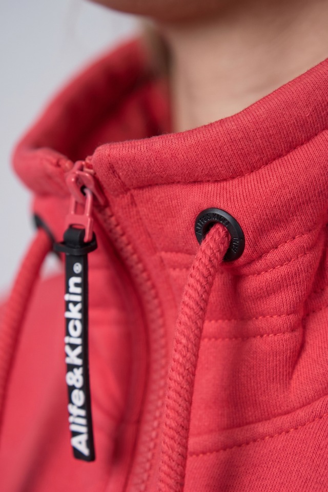 Alife & Kickin Sweatjacke »Damen LisbethAK A Sweatjacke, Jacke« kurze Zip-Jacke mit Stehkragen und Kordelzug im Streetwear-Look