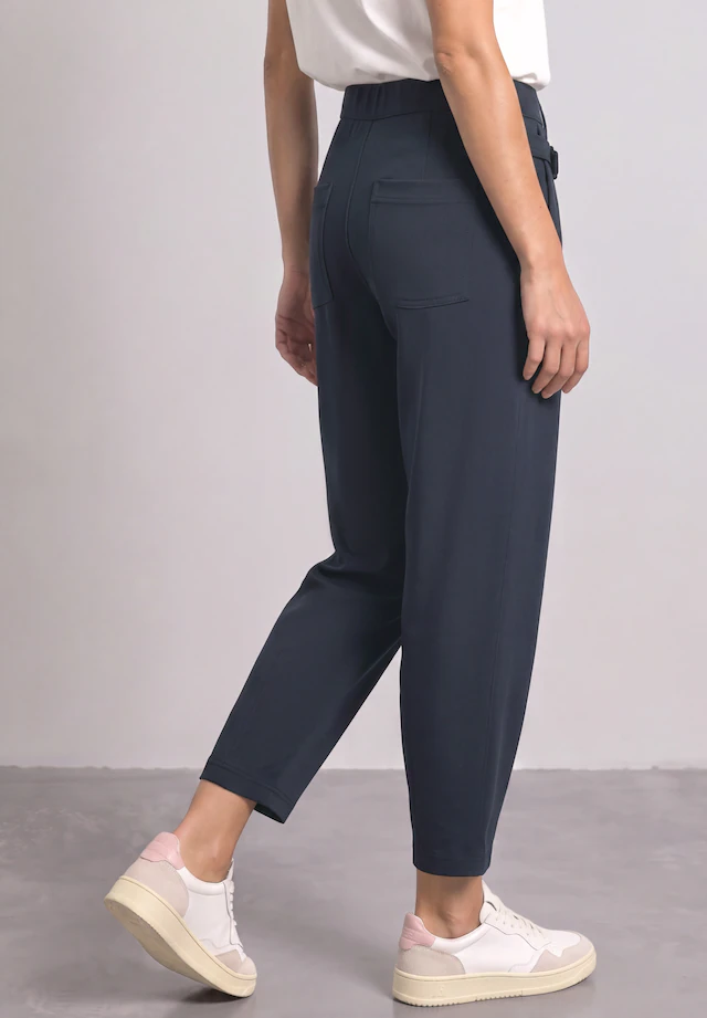 STREET ONE Stoffhose mit Schnallen