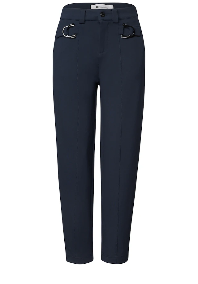STREET ONE Stoffhose mit Schnallen