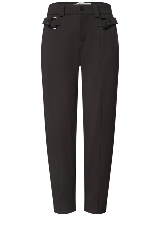 STREET ONE Stoffhose mit Schnallen
