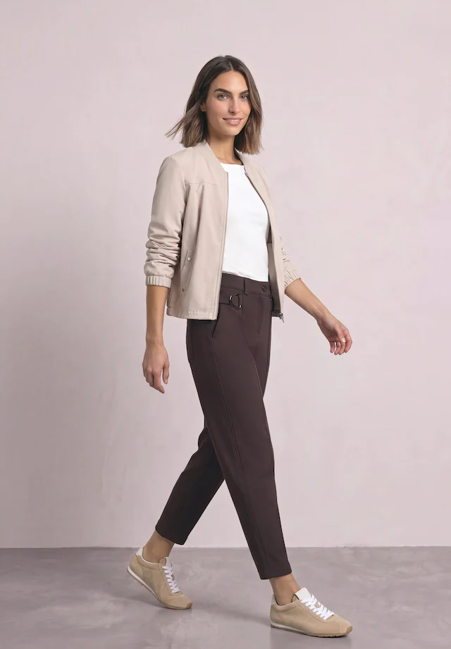 STREET ONE Stoffhose mit Schnallen