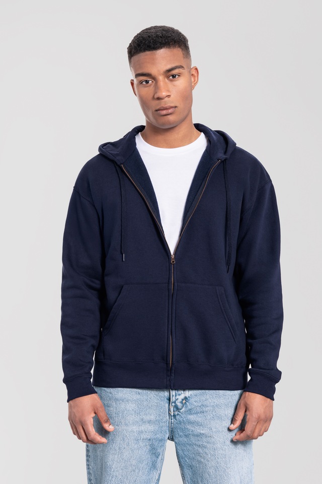 Fruit of the Loom Kapuzensweatjacke »Iconic Premium Hooded Sweat Jacket« mit Kordelzug, meliert, normal geschnitten