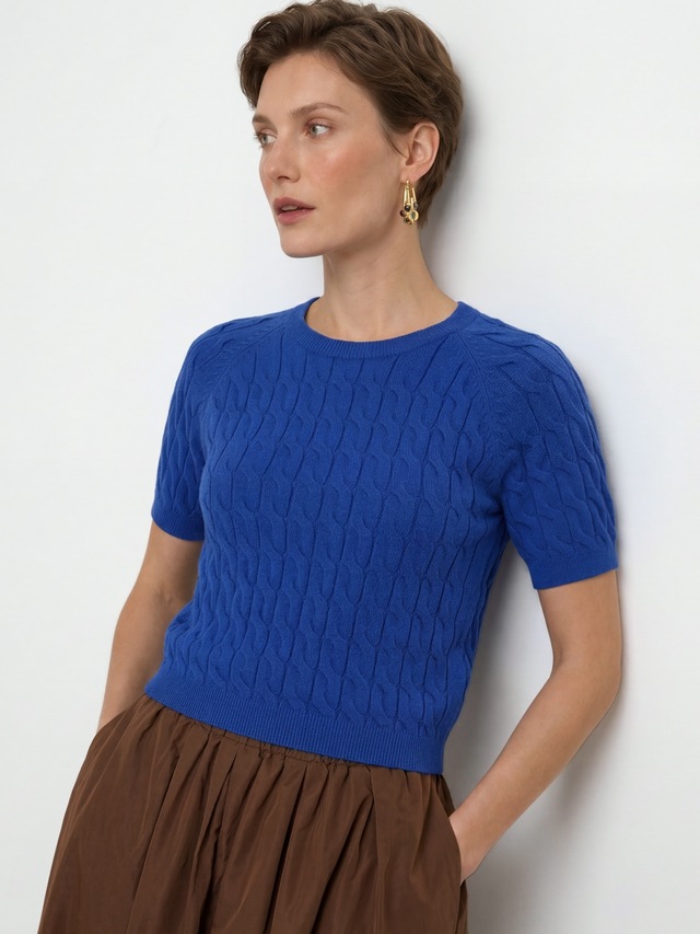RICHROYAL Kurzarmpullover »Rich & Royal«