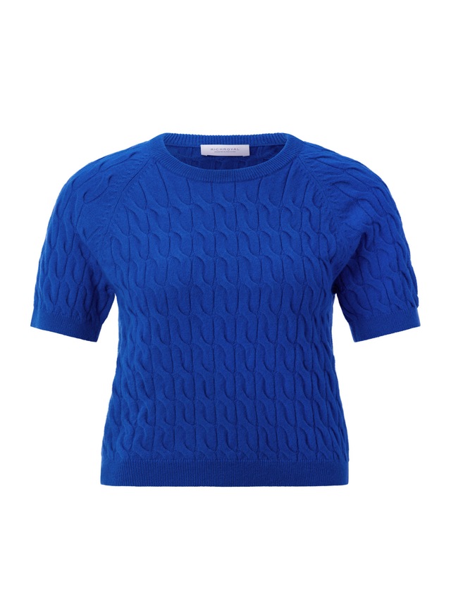 RICHROYAL Kurzarmpullover »Rich & Royal«