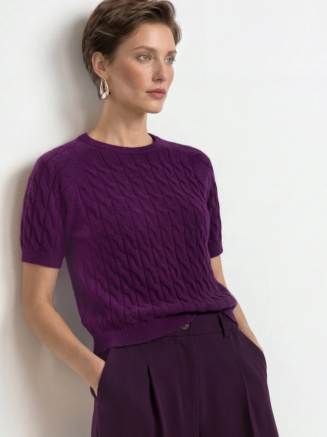 RICHROYAL Kurzarmpullover »Rich & Royal«