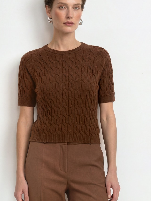 RICHROYAL Kurzarmpullover »Rich & Royal«