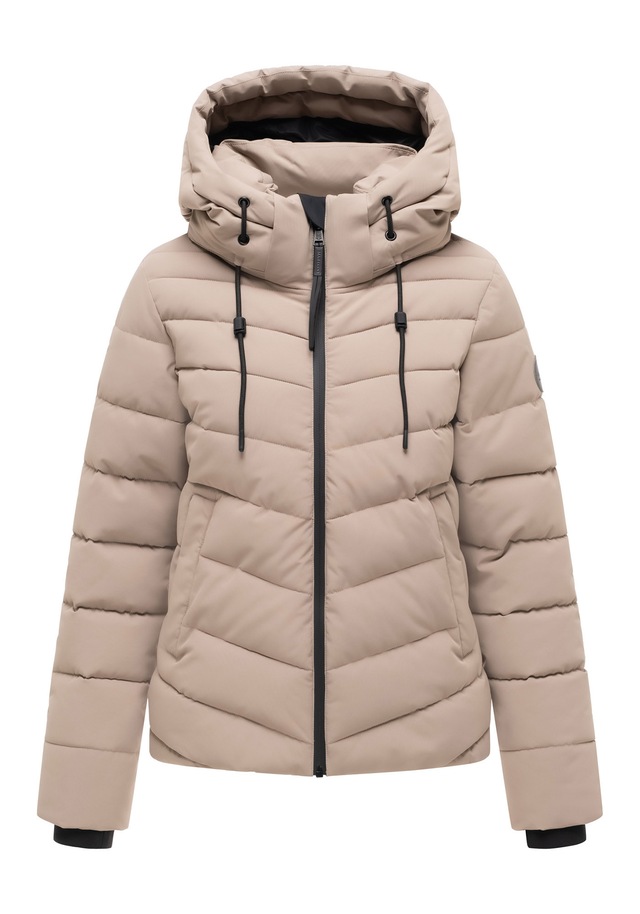 Marikoo Winterjacke »Nobiruu« mit Kapuze Winterjacke mit Kapuze und diagonaler Steppoptik