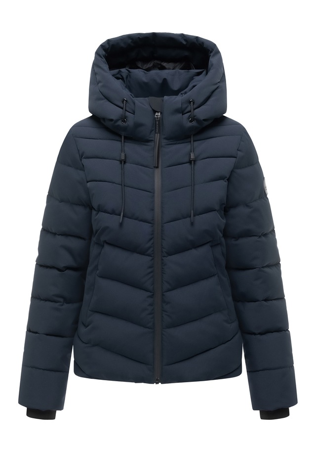 Marikoo Winterjacke »Nobiruu« mit Kapuze Winterjacke mit Kapuze und diagonaler Steppoptik