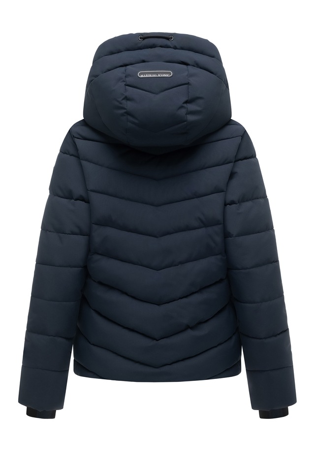 Marikoo Winterjacke »Nobiruu« mit Kapuze Winterjacke mit Kapuze und diagonaler Steppoptik