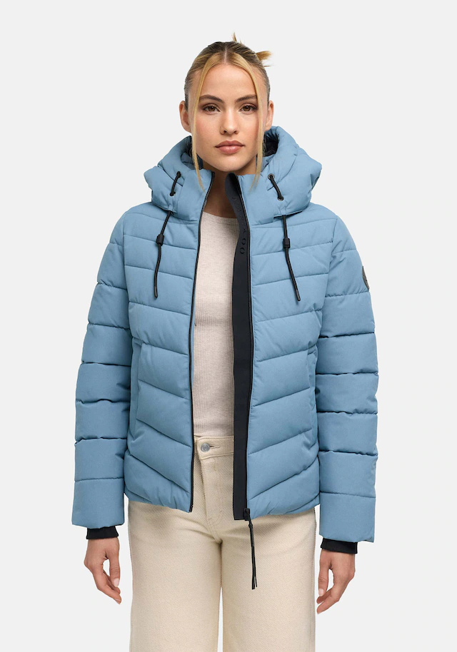 Marikoo Winterjacke »Nobiruu« mit Kapuze Winterjacke mit Kapuze und diagonaler Steppoptik