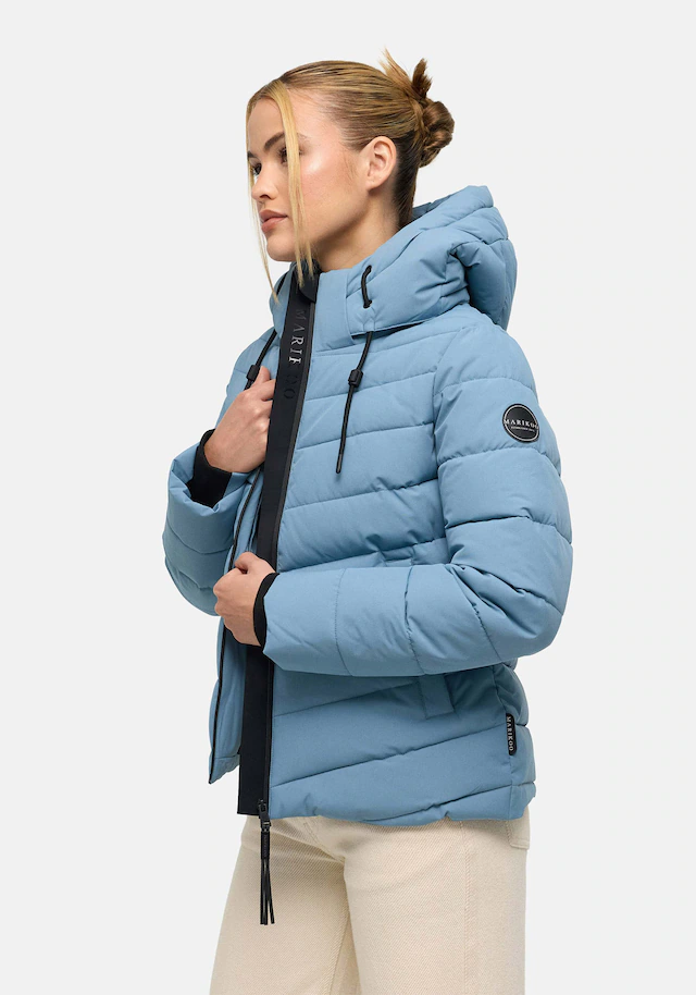 Marikoo Winterjacke »Nobiruu« mit Kapuze Winterjacke mit Kapuze und diagonaler Steppoptik