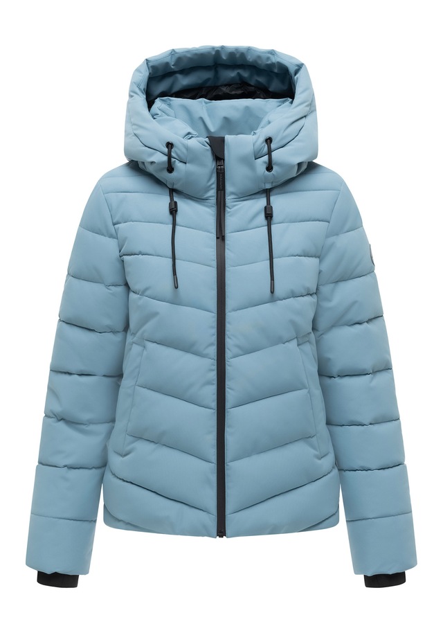 Marikoo Winterjacke »Nobiruu« mit Kapuze Winterjacke mit Kapuze und diagonaler Steppoptik