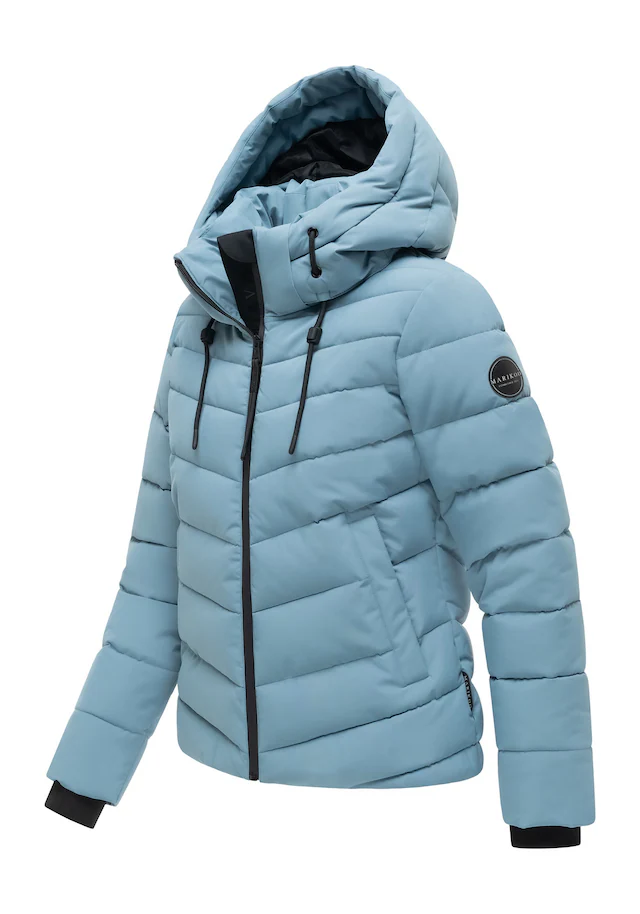 Marikoo Winterjacke »Nobiruu« mit Kapuze Winterjacke mit Kapuze und diagonaler Steppoptik