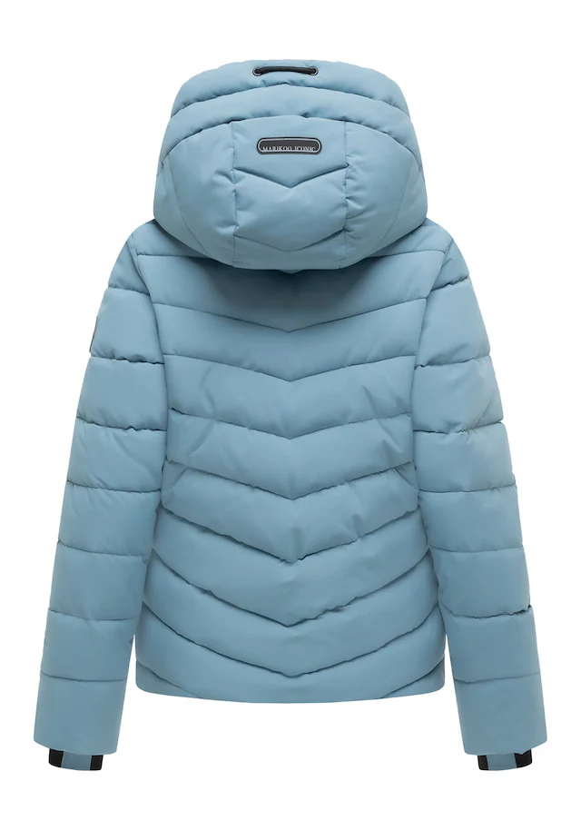Marikoo Winterjacke »Nobiruu« mit Kapuze Winterjacke mit Kapuze und diagonaler Steppoptik