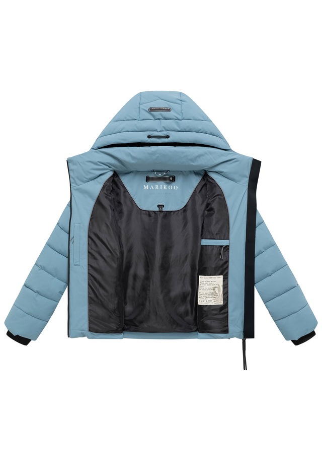 Marikoo Winterjacke »Nobiruu« mit Kapuze Winterjacke mit Kapuze und diagonaler Steppoptik