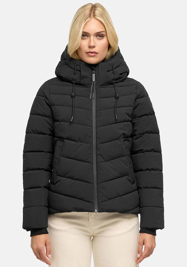 Marikoo Winterjacke »Nobiruu« mit Kapuze Winterjacke mit Kapuze und diagonaler Steppoptik