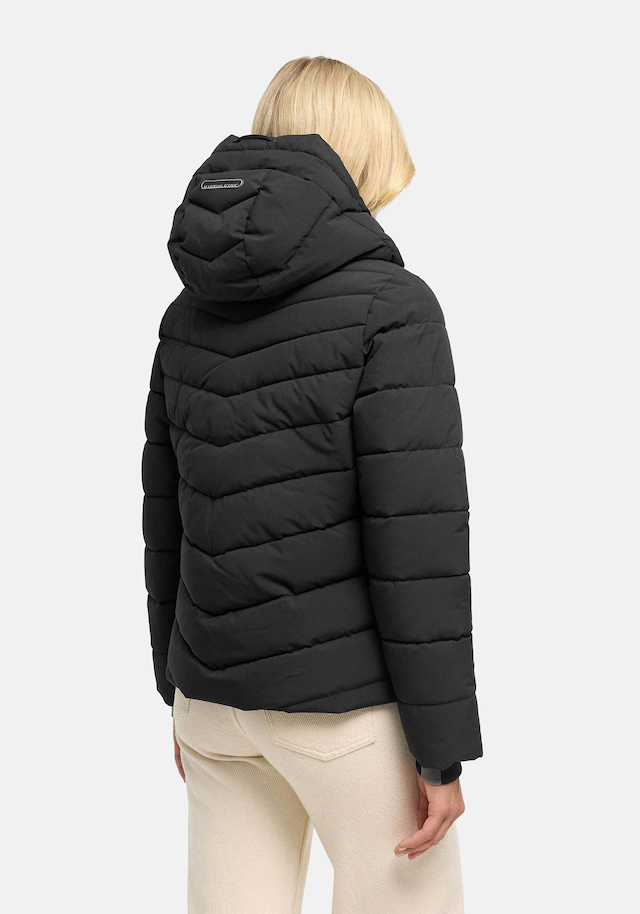 Marikoo Winterjacke »Nobiruu« mit Kapuze Winterjacke mit Kapuze und diagonaler Steppoptik