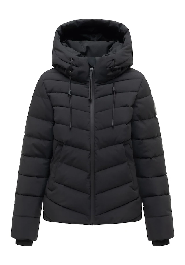Marikoo Winterjacke »Nobiruu« mit Kapuze Winterjacke mit Kapuze und diagonaler Steppoptik