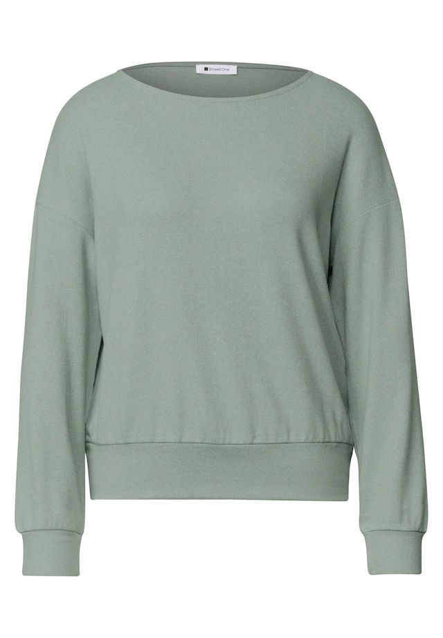 STREET ONE Langarmshirt aus Jersey in Unifarbe