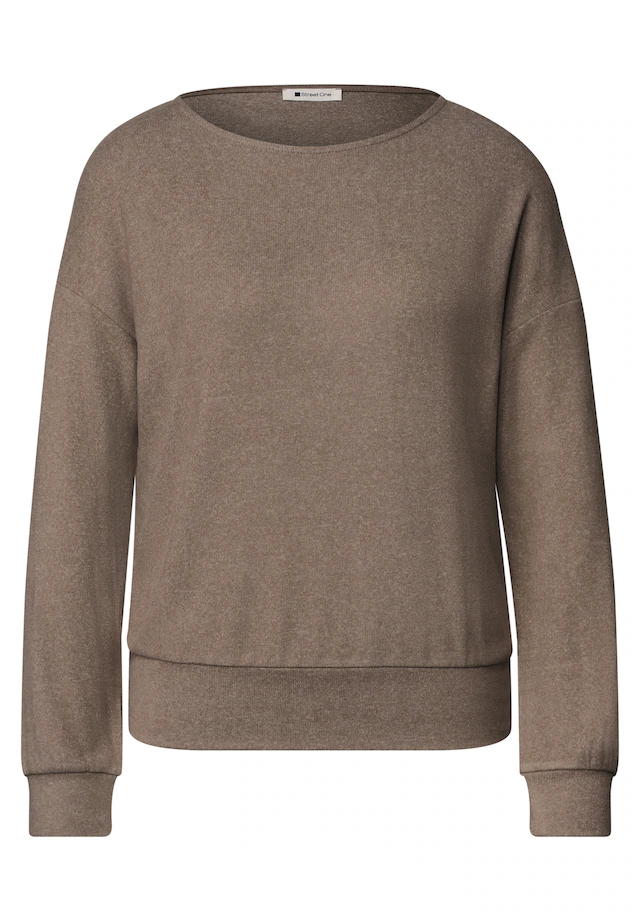 STREET ONE Langarmshirt aus Jersey in Unifarbe