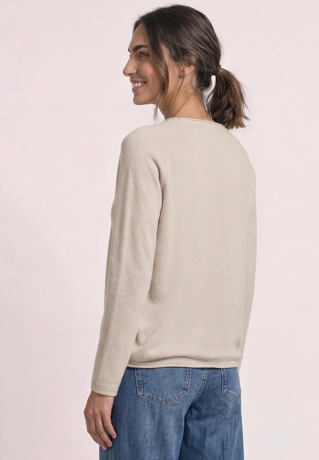STREET ONE Langarmshirt aus softem Materialmix