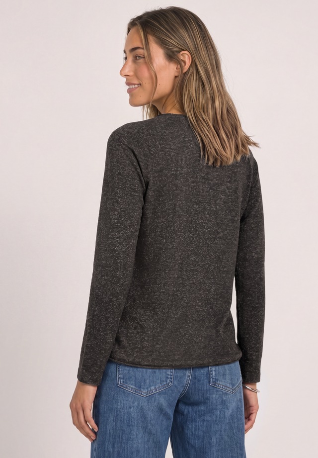 STREET ONE Langarmshirt aus softem Materialmix