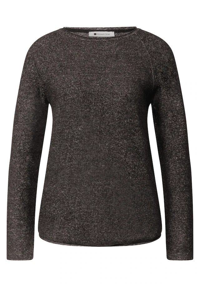 STREET ONE Langarmshirt aus softem Materialmix