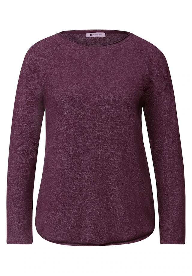 STREET ONE Langarmshirt aus softem Materialmix