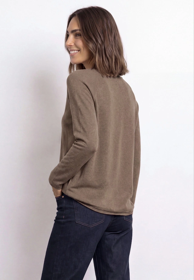 STREET ONE Langarmshirt aus softem Materialmix