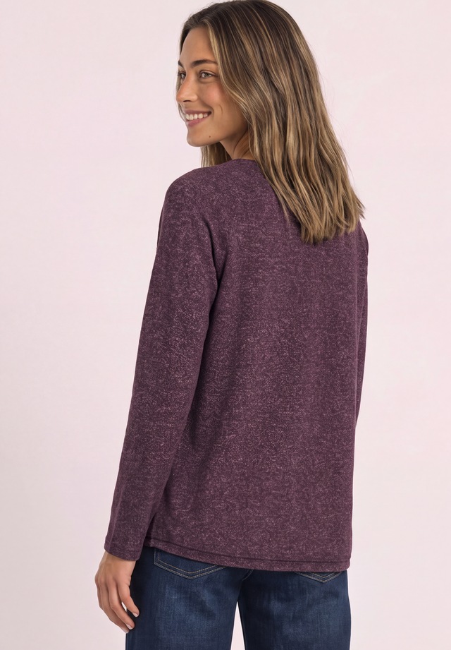 STREET ONE Langarmshirt aus softem Materialmix