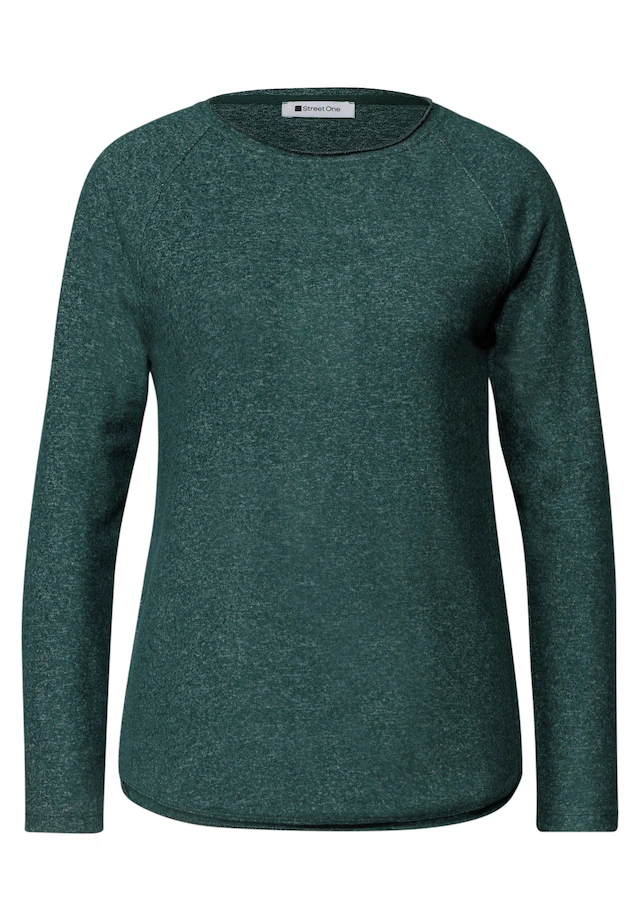 STREET ONE Langarmshirt aus softem Materialmix