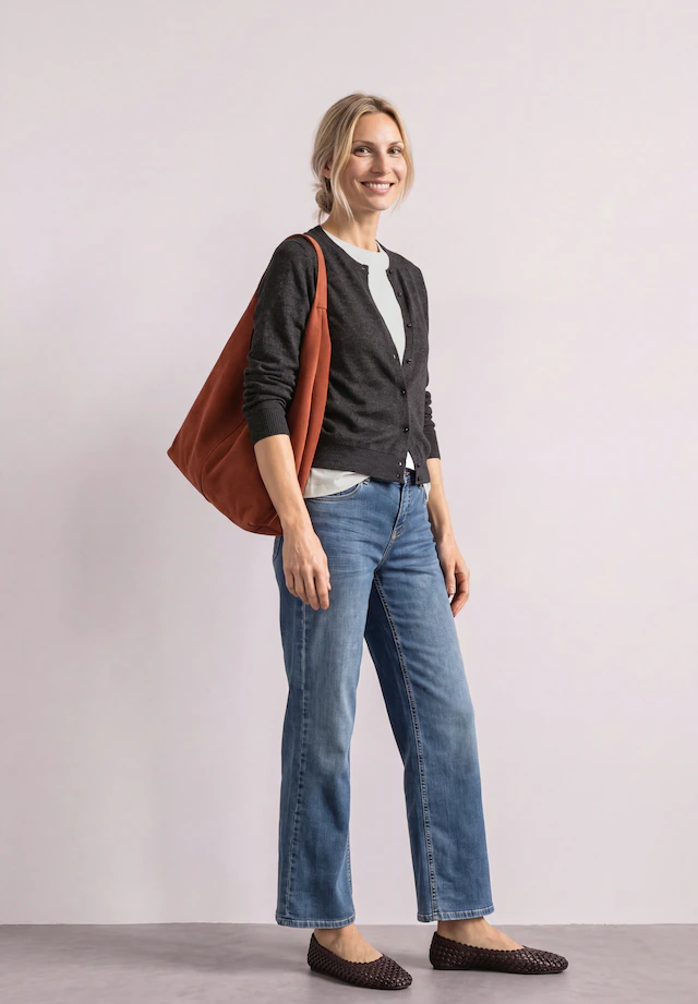 STREET ONE Cardigan aus softem Materialmix