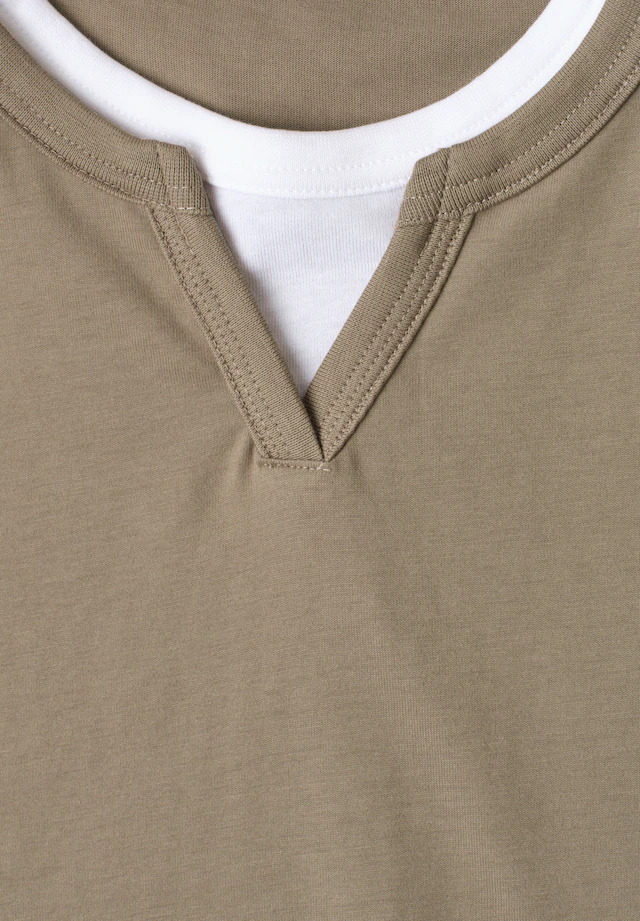STREET ONE MEN Langarmshirt aus reiner Baumwolle