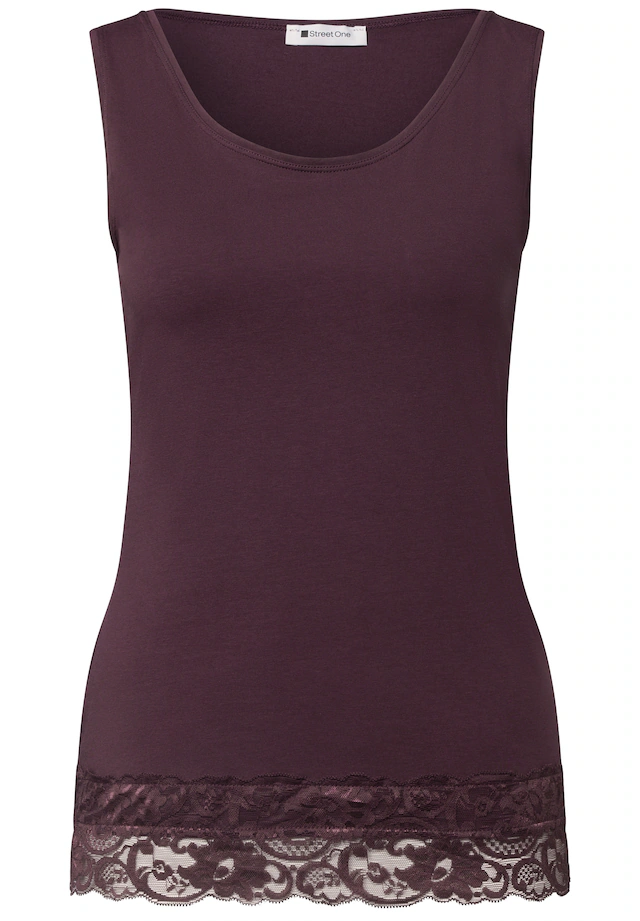 STREET ONE Spitzentop Jersey